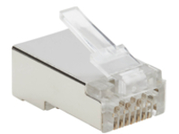 Tripp Lite Cat6 RJ45 Pass-Through FTP Modular Plug, 50 Pack
