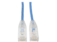 Eaton Tripp Lite Series Cat6 Gigabit Snagless Slim UTP Ethernet Cable (RJ45 M/M), PoE, Blue, 15 ft. (4.57 m)