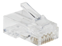 Tripp Lite Cat6 RJ45 Pass-Through UTP Modular Plug, 100 Pack