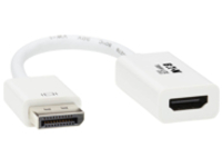 Tripp Lite DisplayPort 1.2 to HDMI Active Converter, DisplayPort to HDMI (M/F), 4K x 2K (3840 x 2160) @ 60 Hz, HDCP 2.2, 6 in