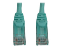 Eaton Tripp Lite Series Cat6a 10G Snagless Molded UTP Ethernet Cable (RJ45 M/M), PoE, Aqua, 100 ft. (30.5 m)