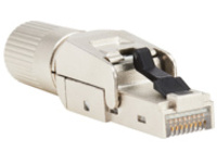 Eaton Tripp Lite Series Cat8 STP Class 1 Field-Termination Plug, 568A/568B, TAA