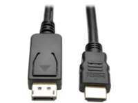 Tripp Lite 6ft DisplayPort to HDMI Adapter Converter Cable DP w/ Latches to HDMI DPort 1.2 4K x 2K M/M 6&#x27;