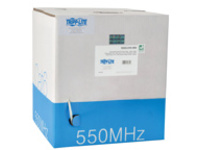 Tripp Lite 1000FT PVC CMR CAT 6 SOLID UTP BULK CABLE White 1000'
