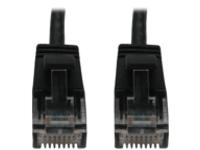 Eaton Tripp Lite Series Cat6a 10G Snagless Molded Slim UTP Ethernet Cable (RJ45 M/M), PoE, Black, 7 ft. (2.1 m)