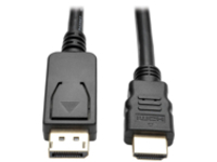 Tripp Lite 6ft DisplayPort to HDMI Adapter Active Converter DP w/ Latches to HDMI DPort 1.2 4K x 2K M/M 6'