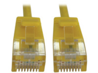 Eaton Tripp Lite Series Cat6a 10G Snagless Molded Slim UTP Ethernet Cable (RJ45 M/M), PoE, Yellow, 6 ft. (1.8 m)