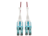 Tripp Lite 1M 10 Gb Duplex Multimode 50/125 OM4 LSZH Fiber Patch Cable (LC/LC), Push/Pull Tabs, Magenta, 1 m (3 ft.)