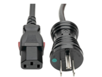 Eaton Tripp Lite Series Hospital-Grade Power Cord, NEMA 5-15P to Locking IEC C13