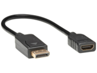 Tripp Lite DisplayPort to HDMI Adapter Converter 1080p DP to HDMI M/F Black 1ft