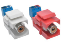 Tripp Lite RCA Female Audio to Screw Terminal Keystone Jack Kit Red/White