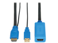 Eaton Tripp Lite Series HDMI Extension Cable with Active Signal Booster/Repeater (M/F), 8K 60 Hz, HDR, 4:4:4, HDCP 2.3, 25 ft. (7.6 m)