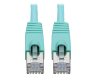 Eaton Tripp Lite Series Cat6a 10G Snagless Shielded STP Ethernet Cable (RJ45 M/M), PoE, Aqua, 12 ft. (3.66 m)