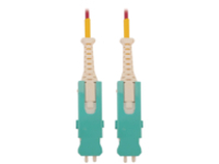 Eaton Tripp Lite Series 400G Multimode 50/125 OM4 Fiber Optic Cable (Duplex SN-PC M/M), LSZH, Magenta, 2 m (6.6 ft.)