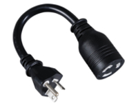 Tripp Lite 6in Power Cord Adapter Cable Heavy Duty L5-20R to 5-20P 20A 12AWG 6&quot;