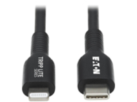 Eaton Tripp Lite Series USB-C to Lightning Sync/Charge Cable (M/M), MFi Certified, Black, 3 m (9.8 ft.)