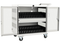 Tripp Lite 32-Port USB Charging Cart Storage Station iPad Android Tablet White