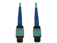 Eaton Tripp Lite Series 40/100/400G Multimode 50/125 OM3 Fiber Optic Cable (24F MTP/MPO-PC F/F), LSZH, Aqua, 20 m (65.6 ft.)