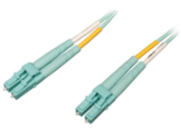 Tripp Lite 15M 10Gb/100Gb Duplex Multimode LC/LC OM4 Aqua Fiber Patch Cable 15 Meters