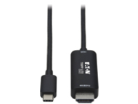 Eaton Tripp Lite Series USB C to HDMI Adapter Cable, 4K 60Hz, HDR, HDCP 2.2, DP 1.2 Alt Mode, Black, 6ft.