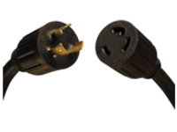Tripp Lite 8ft Power Cord Extension Cable L6-30P to L6-30R Heavy Duty 30A 10AWG 8'