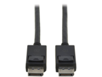 Eaton Tripp Lite Series DisplayPort 2.1 Cable with Latching Connectors (M/M), 8K 60 Hz, 40 Gbps, HDR, HBR3, MST, 4:4:4, HDCP 2.2, Black, 3 ft. (0.9 m)