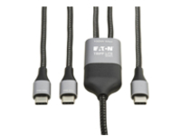 Eaton Tripp Lite Series 2-in-1 USB-C Charging Cable (M/2xM)
