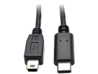 Tripp Lite 6ft USB 2.0 Hi-Speed Cable 5-Pin Mini-B to USB Type-C USB-C M/M 6&#x27;