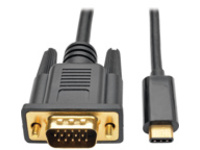 Tripp Lite USB C to VGA Adapter Cable Converter 1080p M/M USB Type C to VGA, USB-C, USB Type-C 16ft 16'