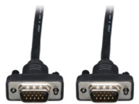 Tripp Lite 10ft VGA Coax Monitor Cable Low Profile with RGB High Resolution HD14 M/M 10'