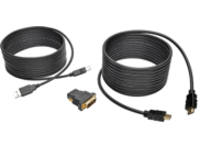 Tripp Lite 15ft HDMI DVI USB KVM Cable Kit USB A/B Keyboard Video Mouse 15'