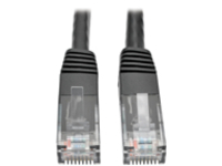 Tripp Lite Cat6 Gigabit Molded Patch Cable RJ45 M/M 550MHz 24 AWG Black 15'