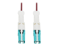 Tripp Lite 400G Duplex Multimode 50/125 OM4 Fiber Optic Cable (CS-PC/CS-PC), Round LSZH Jacket, Magenta, 10 m