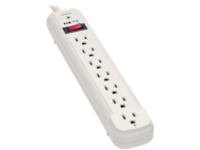 Tripp Lite Protect It! 7-Outlet Surge Protector, 25 ft. Cord, 1080 Joules, Diagnostic LED, Light Gray Housing