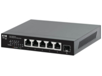 Eaton Tripp Lite series Desktop Gigabit Ethernet Unmanaged Switch PoE+ Pass-Through 5-Port 2.5 Gbps 70W Metal