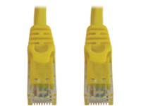 Eaton Tripp Lite Series Cat6a 10G Snagless Molded UTP Ethernet Cable (RJ45 M/M), PoE, Yellow, 7 ft. (2.1 m)