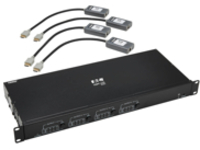 Eaton Tripp Lite series 4x4 HDMI over Cat6 Matrix Switch Kit, Switch/4x Pigtail Receivers