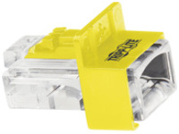 Tripp Lite Universal RJ45 Locking Inserts, Yellow, 10 Pack