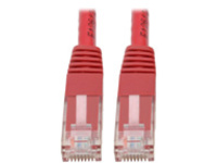 Tripp Lite Premium Cat5 / Cat5e / Cat6 Gigabit Molded Patch Cable, 24 AWG, 550 MHz/1 Gbps (RJ45 M/M), Red, 7 ft.