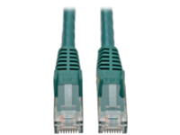 Eaton Tripp Lite Series Cat6 Gigabit Snagless Molded (UTP) Ethernet Cable (RJ45 M/M), PoE, Green, 4 ft. (1.22 m)