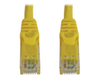 Eaton Tripp Lite Series Cat6a 10G Snagless Molded UTP Ethernet Cable (RJ45 M/M), PoE, Yellow, 2 ft. (0.6 m)