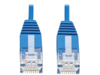 Eaton Tripp Lite Series Cat6a 10G Molded Ultra-Slim UTP Ethernet Cable (RJ45 M/M), Blue, 6-in. (15.24 cm)