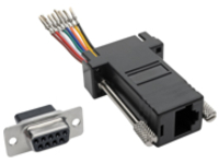 Eaton Tripp Lite Series DB9 to RJ45 Modular Serial Adapter (F/F), RS-232, RS-422, RS-485