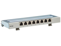 Eaton Tripp Lite Series Cat6a STP Patch Panel, 8 Ports, DIN Rail or Wall Mount, TAA