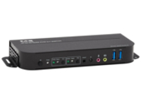 Tripp Lite HDMI KVM, 2-Port 4K 60Hz 4:4:4, HDR, HDCP 2.2 Support, IR Remote and USB Cables