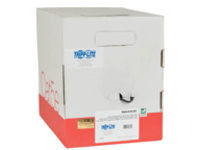 Tripp Lite 1000ft Cat5e Cat5 350MHz Bulk Solid-Core Plenum Rated Cable Gray 1000'