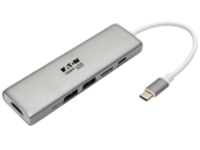 Tripp Lite USB C Docking Station Adapter, 4K @ 30 Hz, HDMI, Thunderbolt 3, PD Charging, Micro SD