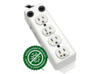 Tripp Lite Safe-IT Power Strip Hospital Medical Antimicrobial 4 Outlet UL1363A 3'-10' Coiled Cord
