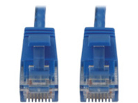 Eaton Tripp Lite Series Cat6a 10G Snagless Molded Slim UTP Ethernet Cable (RJ45 M/M), PoE, Blue, 6 in. (15 cm)