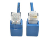 Tripp Lite Cat6 Gigabit Snagless Molded Slim UTP Patch Cable with Right-Angle Connectors